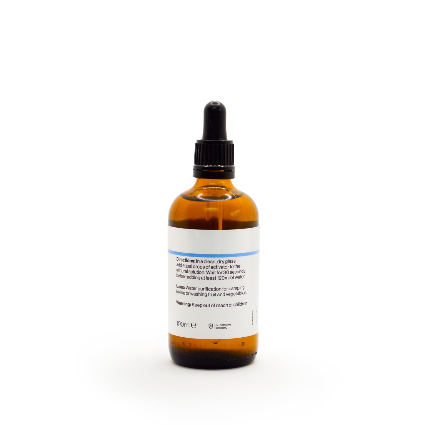 MMS Miracle Mineral Solution. Sodium Chlorite (without activator) for Chlorine Dioxide water purification 1x100ml