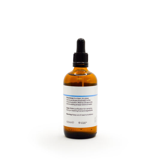 MMS Miracle Mineral Solution. Sodium Chlorite (without activator) for Chlorine Dioxide water purification 1x100ml