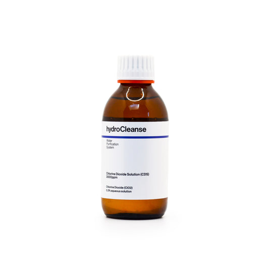 Chlorine Dioxide (ClO2) solution at 0.3% (3000 ppm), activated CDS for water purification 200ml – Ready to use, just dilute